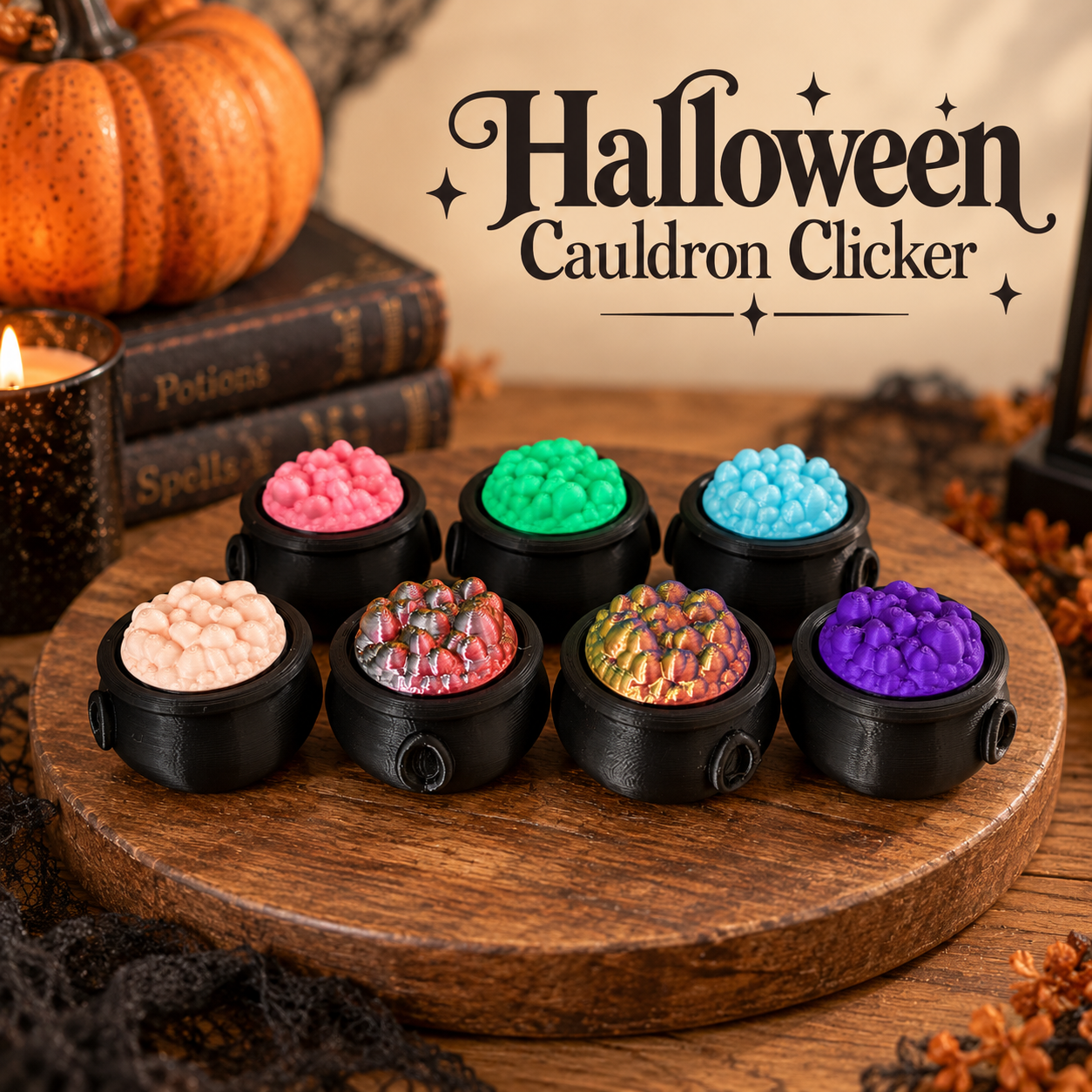 Halloween Cauldron Clickers